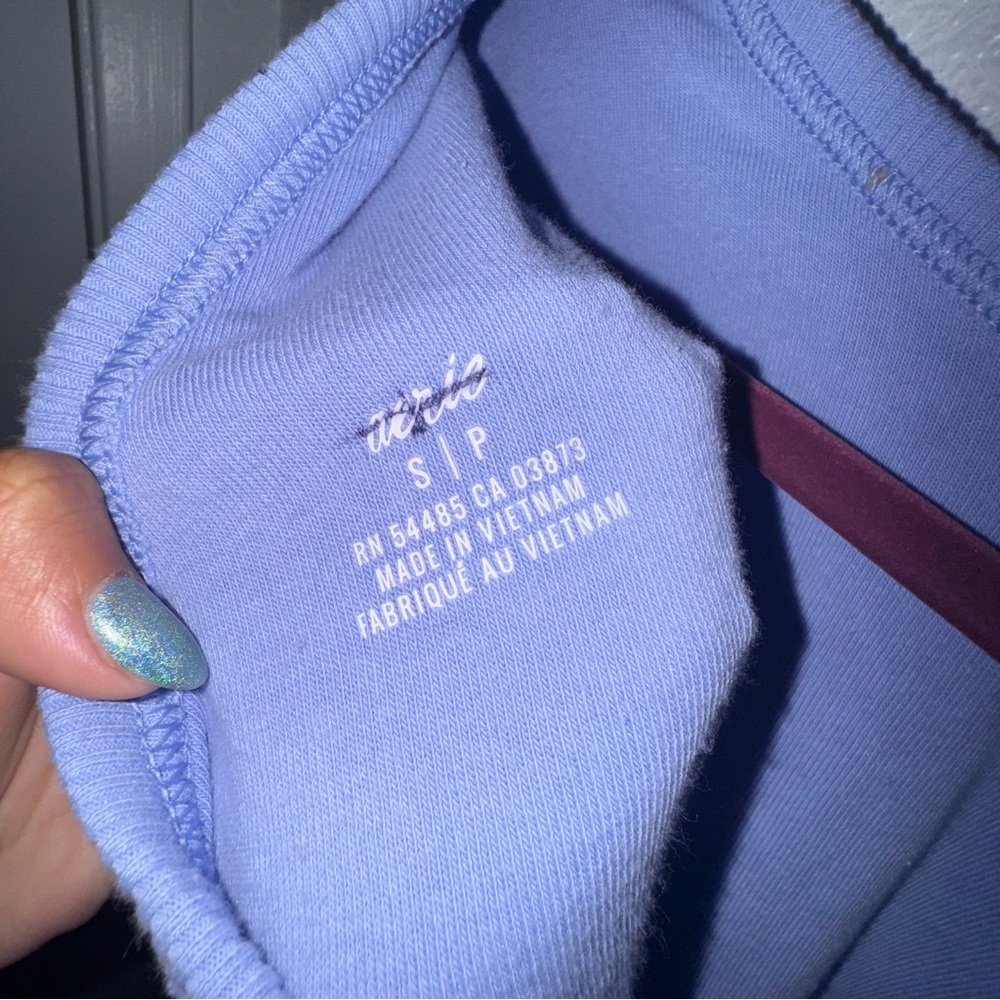 Aerie terry pullover crew neck cinched back S - Picture 5 of 5
